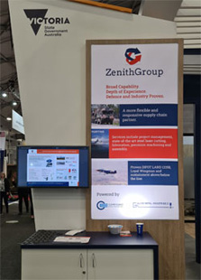 Defence and Industry Conference Zenith Group stand
