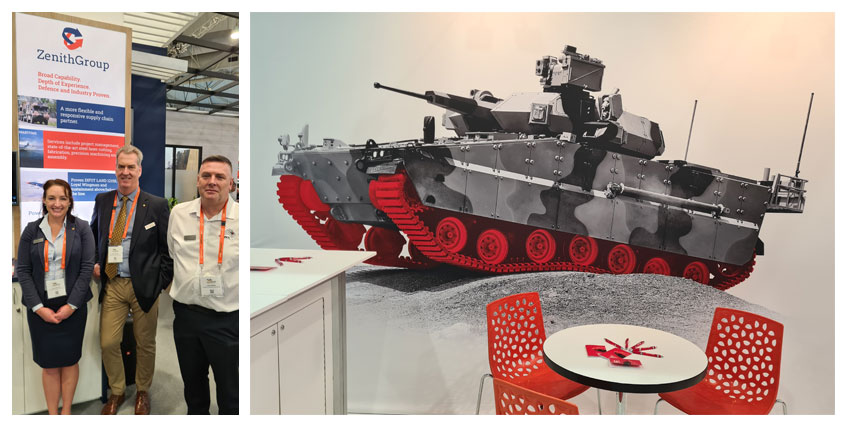 Land Forces – HDA Team attendees & Redback IFV Defence and Industry Conference Hanwha Defence team